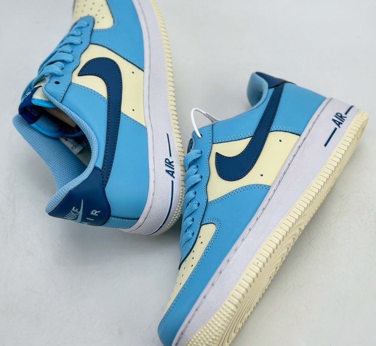 200 Nike Air Force 1 Low 07 Aquarius Blue Blue Rice Hf4837-407 -