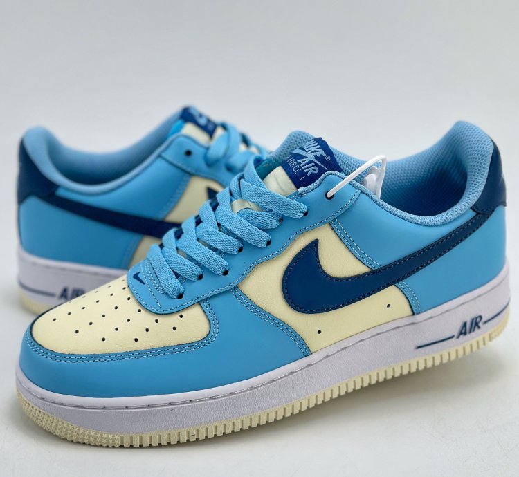 200 Nike Air Force 1 Low 07 Aquarius Blue Blue Rice Hf4837-407 -