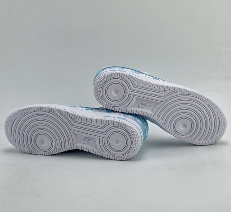 240 Nike Air Force 1 Low 07 White Blue Coulomi -