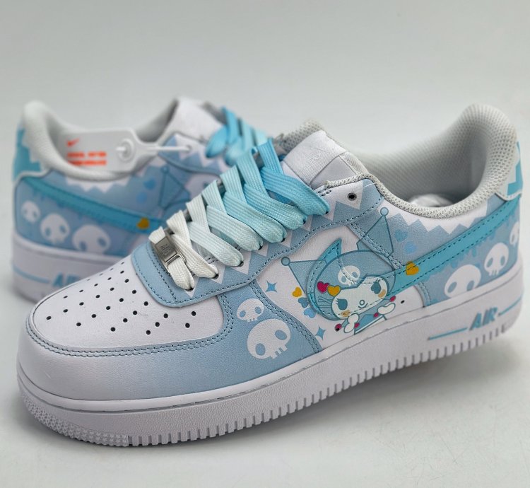 240 Nike Air Force 1 Low 07 White Blue Coulomi -