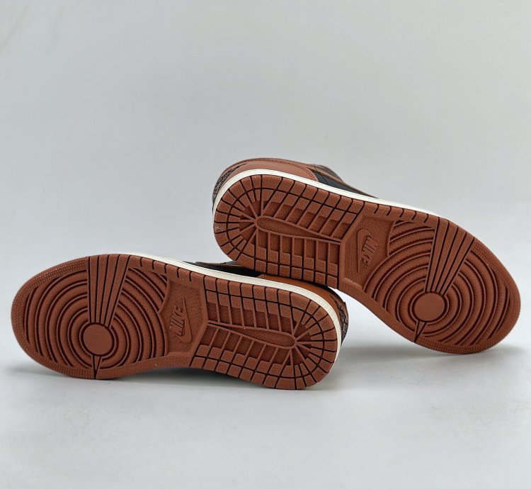 200 Air Jordan 1 Retro Low Wmns Archaeo Brown Black Brown Dc0774-021 -