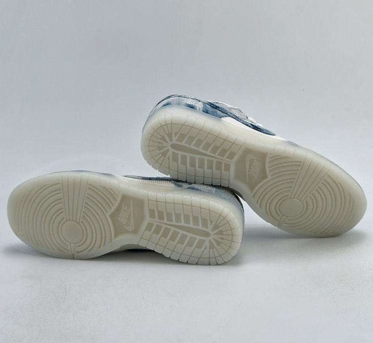 280 Nike Sb Dunk Low X Stussy White Blue Denim Jh8039-937
