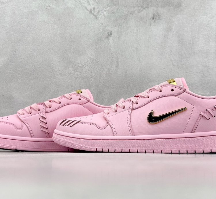 200 K Version Of Air Jordan 1 Low Method Of Make Aj1 Joe 1 Pink Gold Low-top Cul