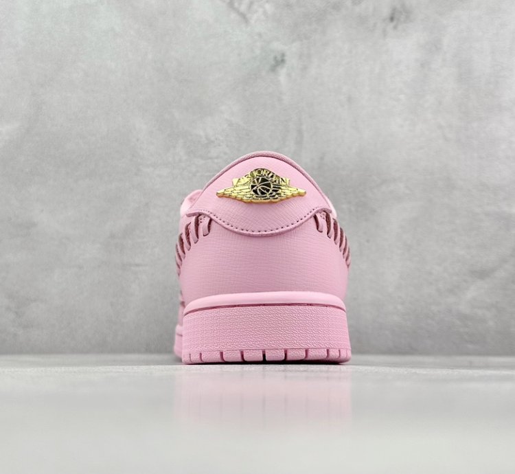 200 K Version Of Air Jordan 1 Low Method Of Make Aj1 Joe 1 Pink Gold Low-top Cul