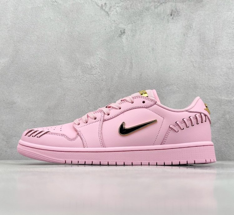 200 K Version Of Air Jordan 1 Low Method Of Make Aj1 Joe 1 Pink Gold Low-top Cul
