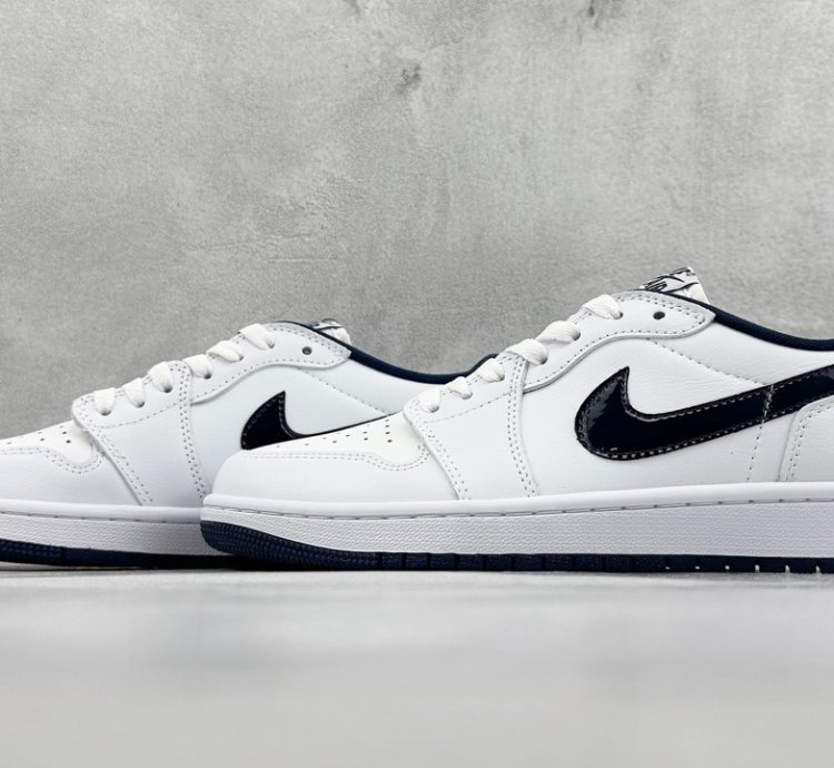 200 K Version Air Jordan 1 Low 85 Metallic Blue Aj1 Joe 1 Metallic White Blue Fb