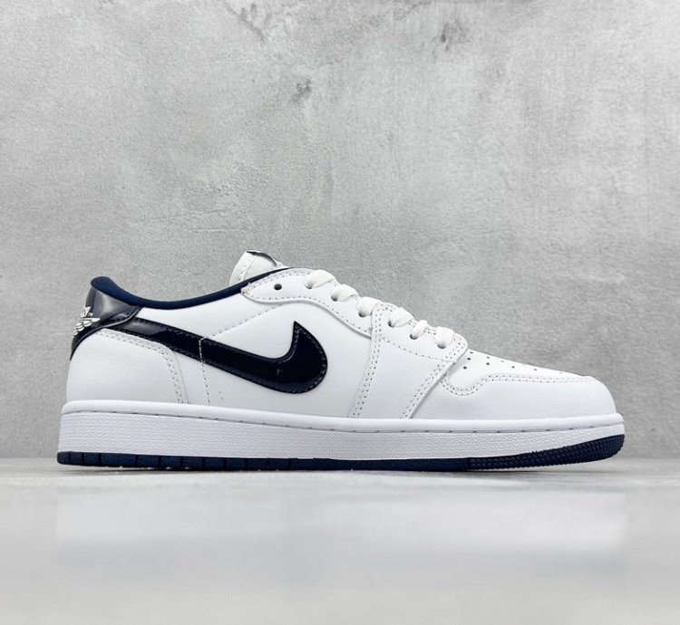 200 K Version Air Jordan 1 Low 85 Metallic Blue Aj1 Joe 1 Metallic White Blue Fb