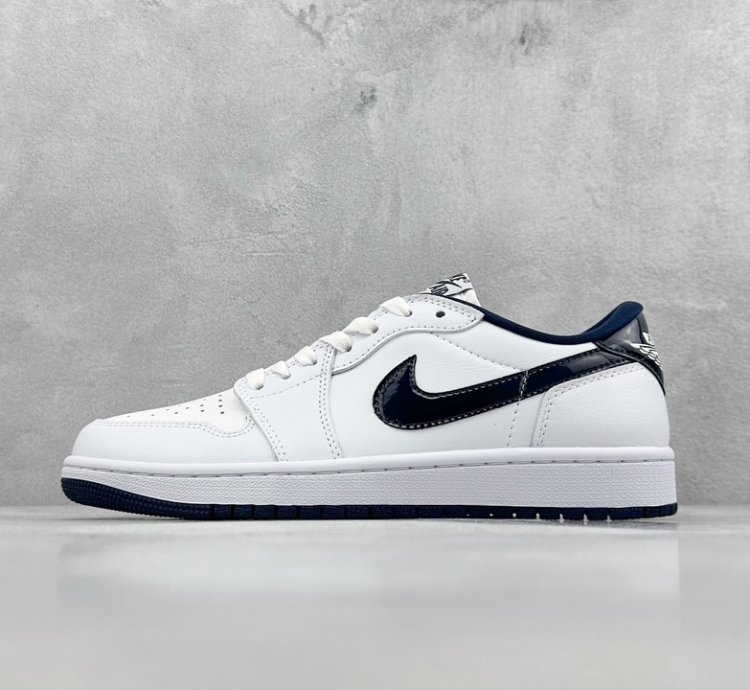 200 K Version Air Jordan 1 Low 85 Metallic Blue Aj1 Joe 1 Metallic White Blue Fb