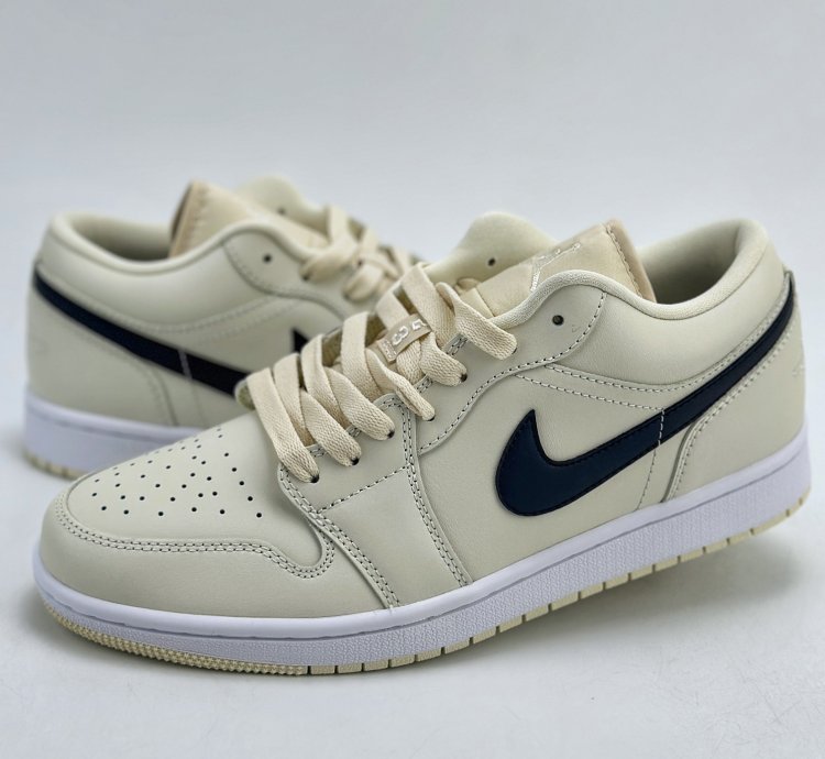 220 Foreign Trade Edition Air Jordan 1 Retro Low Coconut Milk Cream Dc0774-121 -