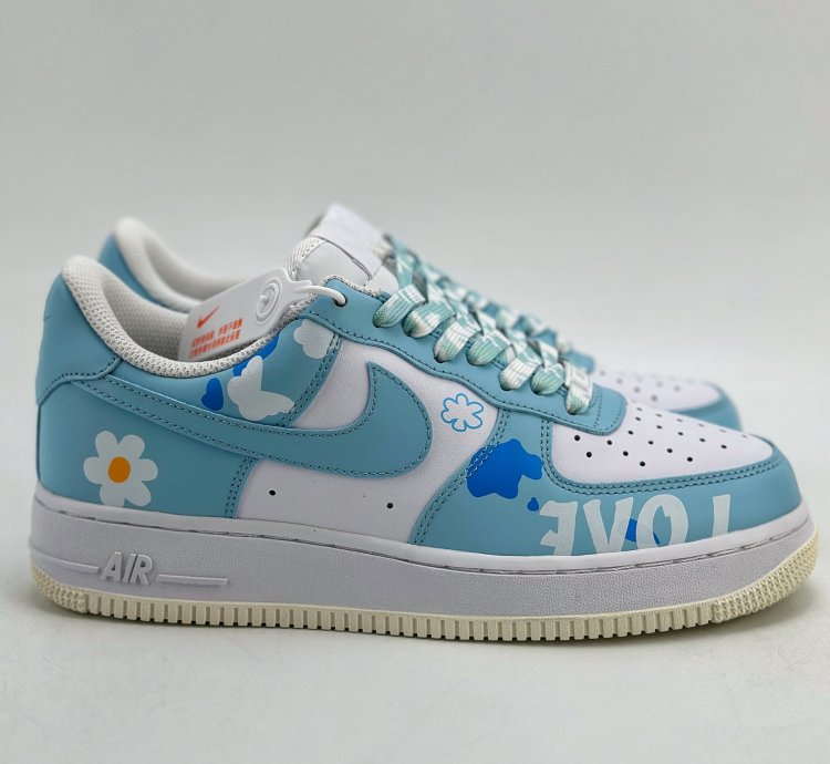 260 Nike Air Force 1 Low 07 Yehe Manufacturing Retro Girl Butterfly Flower Cw228