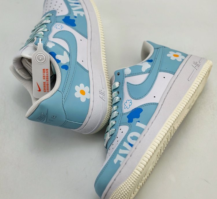 260 Nike Air Force 1 Low 07 Yehe Manufacturing Retro Girl Butterfly Flower Cw228