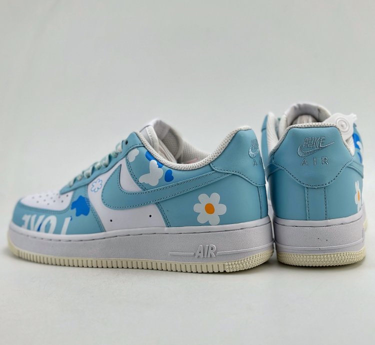 260 Nike Air Force 1 Low 07 Yehe Manufacturing Retro Girl Butterfly Flower Cw228