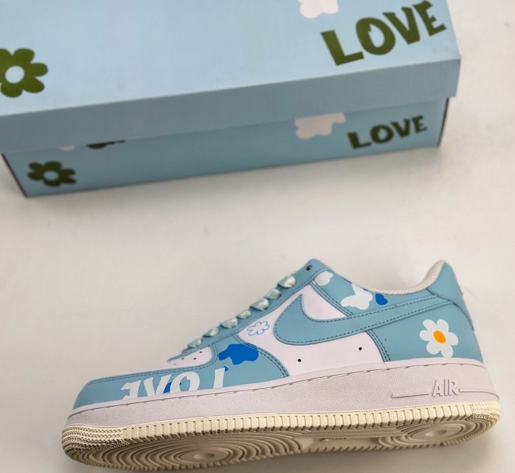260 Nike Air Force 1 Low 07 Yehe Manufacturing Retro Girl Butterfly Flower Cw228