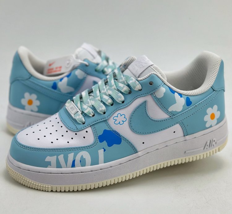 260 Nike Air Force 1 Low 07 Yehe Manufacturing Retro Girl Butterfly Flower Cw228