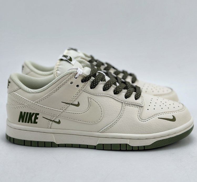 180 Nike Sb Dunk Low White Green Three Hooks Starry Sky Nk5639-323
