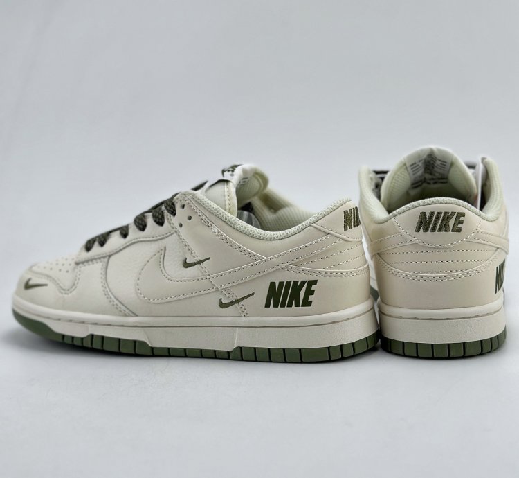 180 Nike Sb Dunk Low White Green Three Hooks Starry Sky Nk5639-323