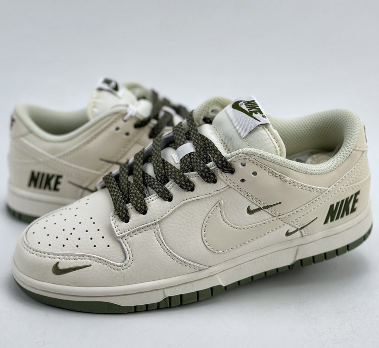 180 Nike Sb Dunk Low White Green Three Hooks Starry Sky Nk5639-323
