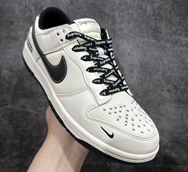 Supreme X Nike Dunk Low Beige Canvas Bb6698-515 - Putia