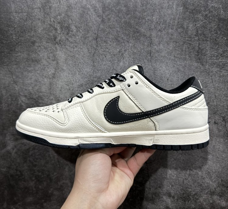 Supreme X Nike Dunk Low Beige Canvas Bb6698-515 - Putia
