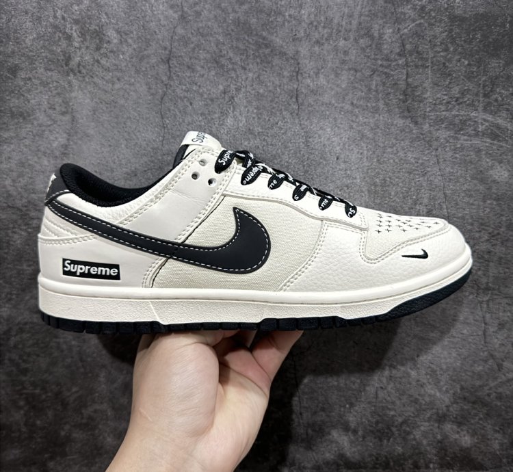 Supreme X Nike Dunk Low Beige Canvas Bb6698-515 - Putia