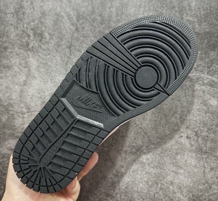 180 Air Jordan Aj1 Low Low-top Black And Pink Low-top 553558-034 -