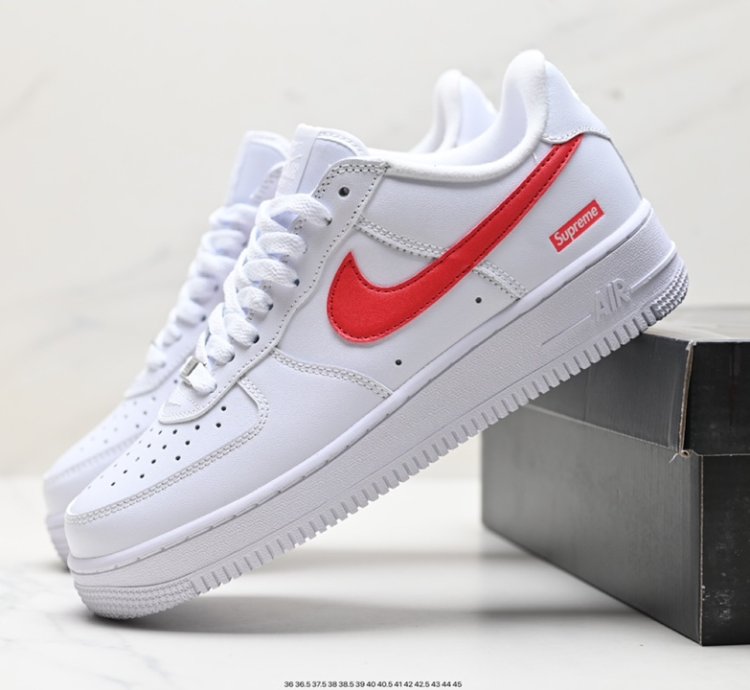 160 Nike Air Force 1 Low 07 Supreme Joint Cu9225-101 -