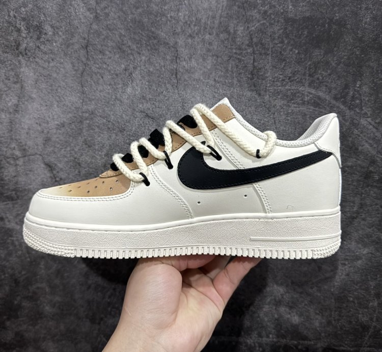 260 Nk Air Force 107 Low Two-dimensional Theme Cappuccino Spray-painted Air For