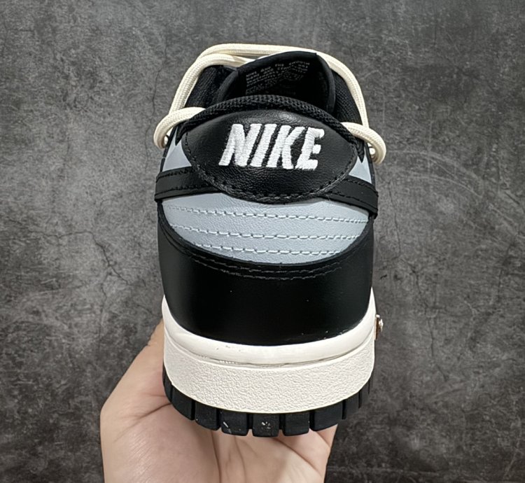 260 Nike Dunk Low Metal Punk Black White Gold Dd1391-100 - Pu