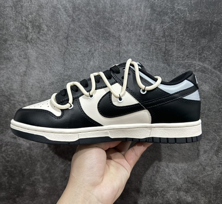 260 Nike Dunk Low Metal Punk Black White Gold Dd1391-100 - Pu