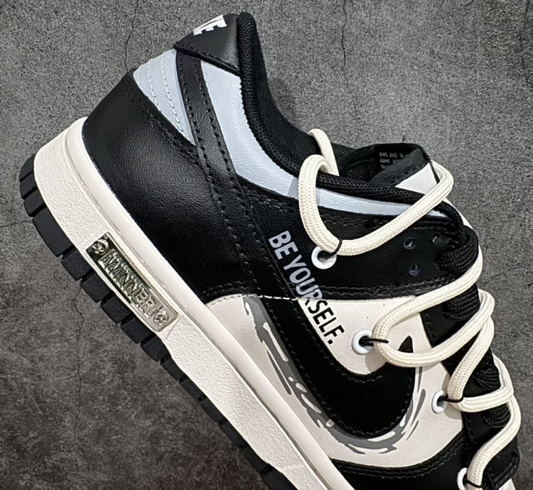 260 Nike Dunk Low Metal Punk Black White Gold Dd1391-100 - Pu