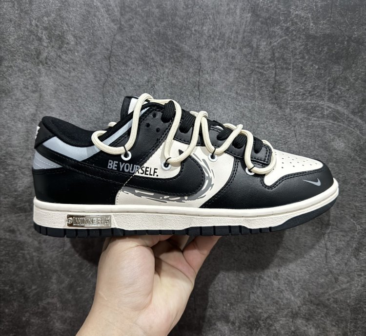260 Nike Dunk Low Metal Punk Black White Gold Dd1391-100 - Pu