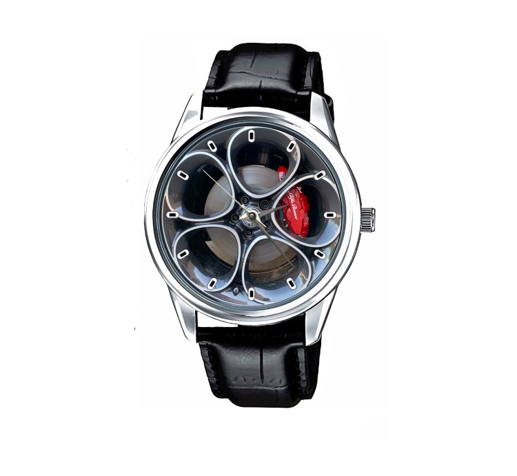 Alfa Romeo Giulia Ti Sport Leather Silver Watch