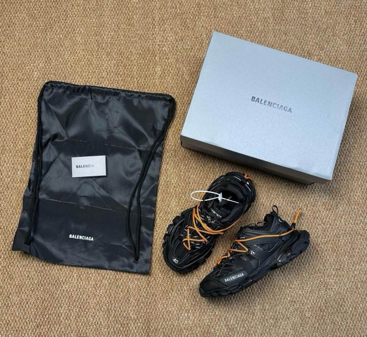 Balenciaga Track Trail Laces Sneaker blackorange