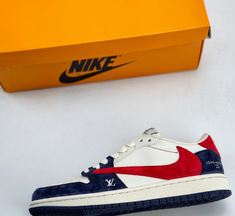 280 Travis Scott X Nike Air Jordan 1 Low X Louis Vuitton Three-party Joint Yq208