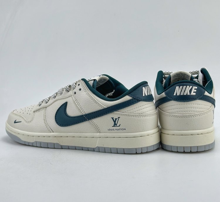280 Nike Sb Dunk Low X Louis Vuitton White Navy Blue Starry Sky Cf3688-004 -34