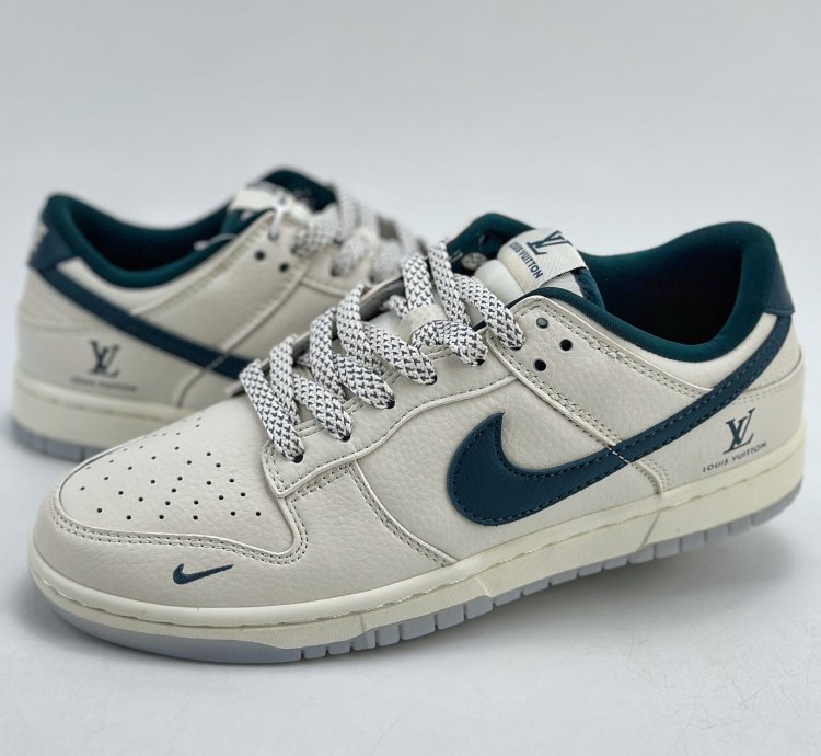 280 Nike Sb Dunk Low X Louis Vuitton White Navy Blue Starry Sky Cf3688-004 -213