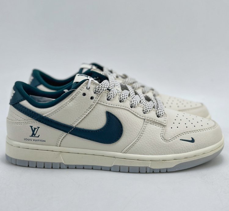 280 Nike Sb Dunk Low X Louis Vuitton White Navy Blue Starry Sky Cf3688-004 -213