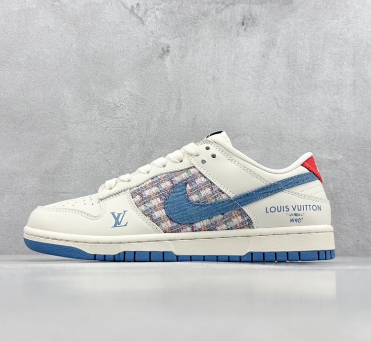 280 Nk Dunk Low Retro Diy High-end Customization Lv Beige Chanel Style Low-top C