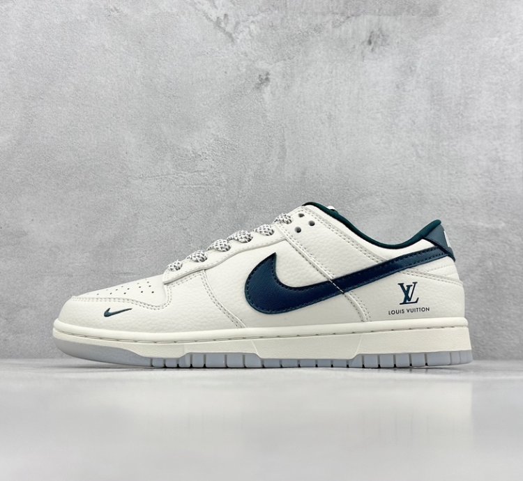 280 Nike Sb Dunk Low X Louis Vuitton White Navy Blue Starry Sky Cf3688-004 09