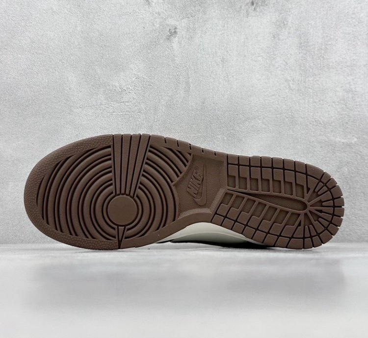 200 St Version Nike Dunk Low Gs Brown Plaid White And Brown Stitching Fv3653-191