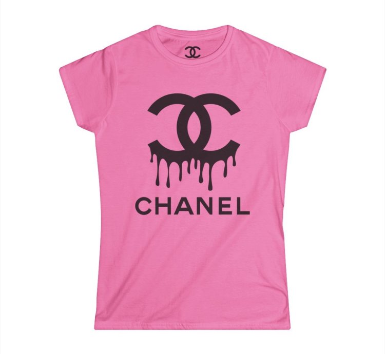 Chanel Drip Womens Softstyle Tee Azalea Made In Usa Stylish Comfy