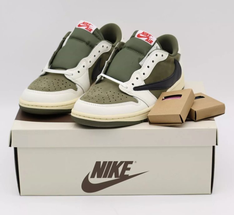 Travis Scott Nike Air Jordan 1 Low Og Sp Reverse Olive