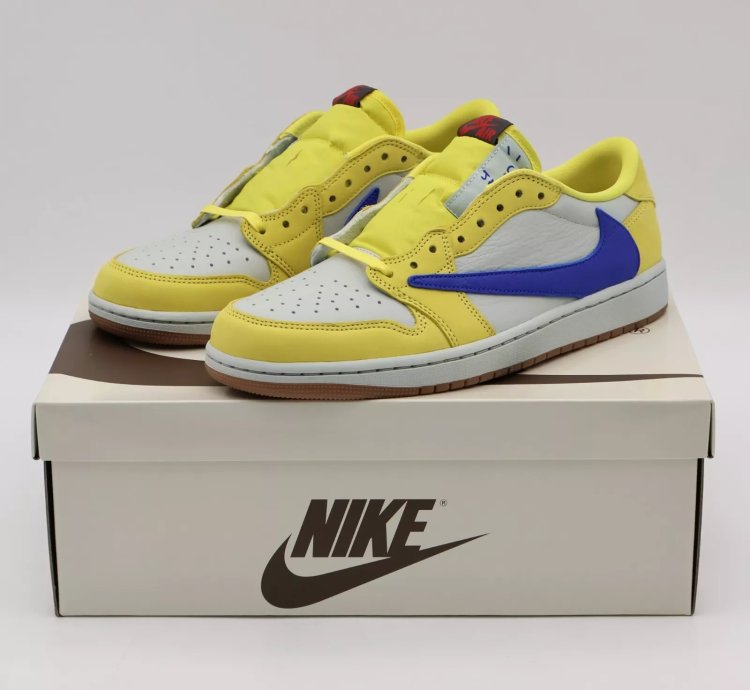Travis Scott Nike Air Jordan 1 Retro Low Og Canary