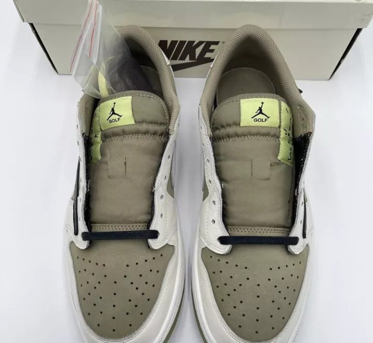 Nike Air Jordan 1 Low Golf X Travis Scott Neutral Olive