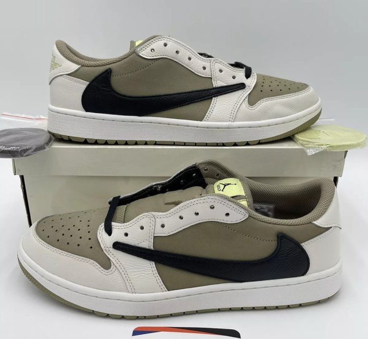 Nike Air Jordan 1 Low Golf X Travis Scott Neutral Olive