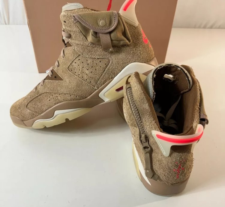 Nike Air Jordan 6 Retro X Travis Scott Mid British Khaki