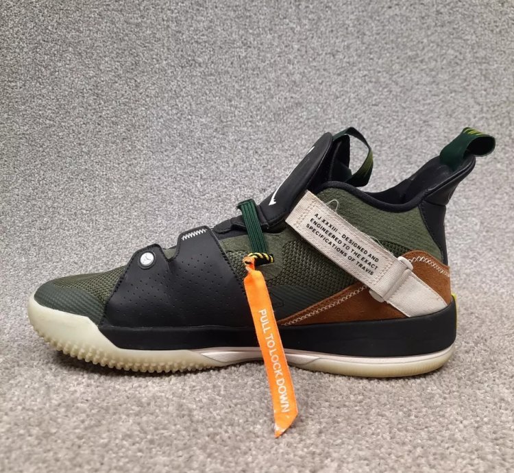 Nike Air Jordan Xxxiii 33 Nrg Travis Scott Cactus Jack Olive Green