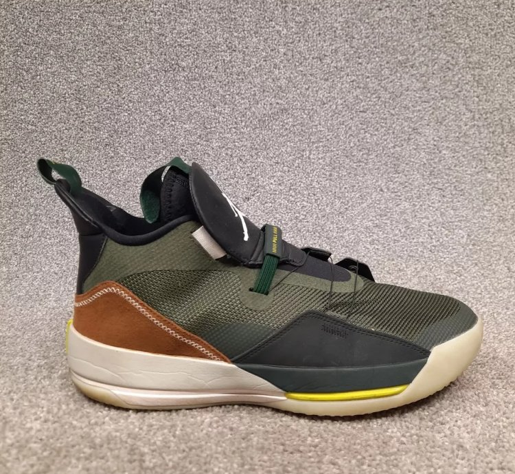 Nike Air Jordan Xxxiii 33 Nrg Travis Scott Cactus Jack Olive Green