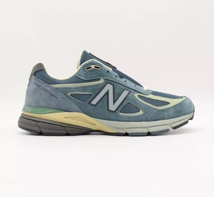 U990al4 Auralee New Balance 990v4 Dusty Blue