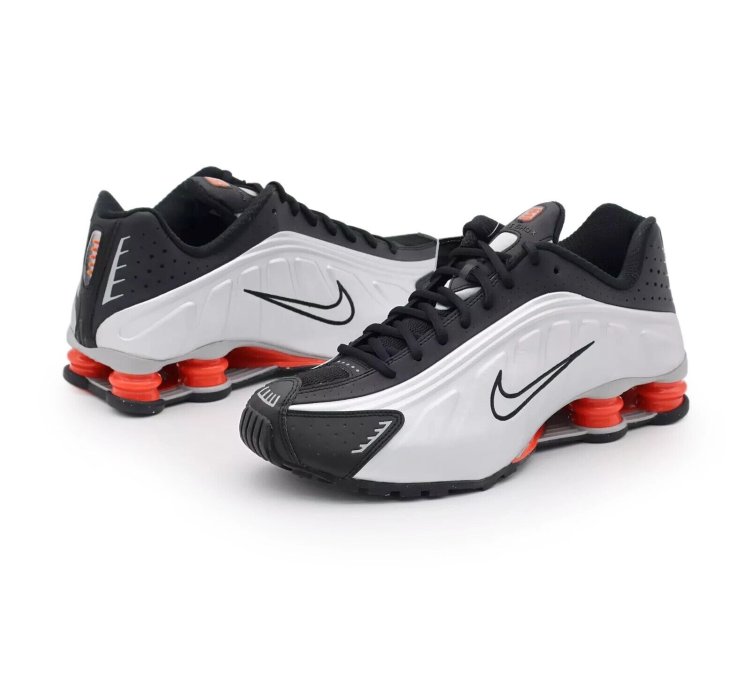 Nike Shox R4 Og Black And Metallic Silver